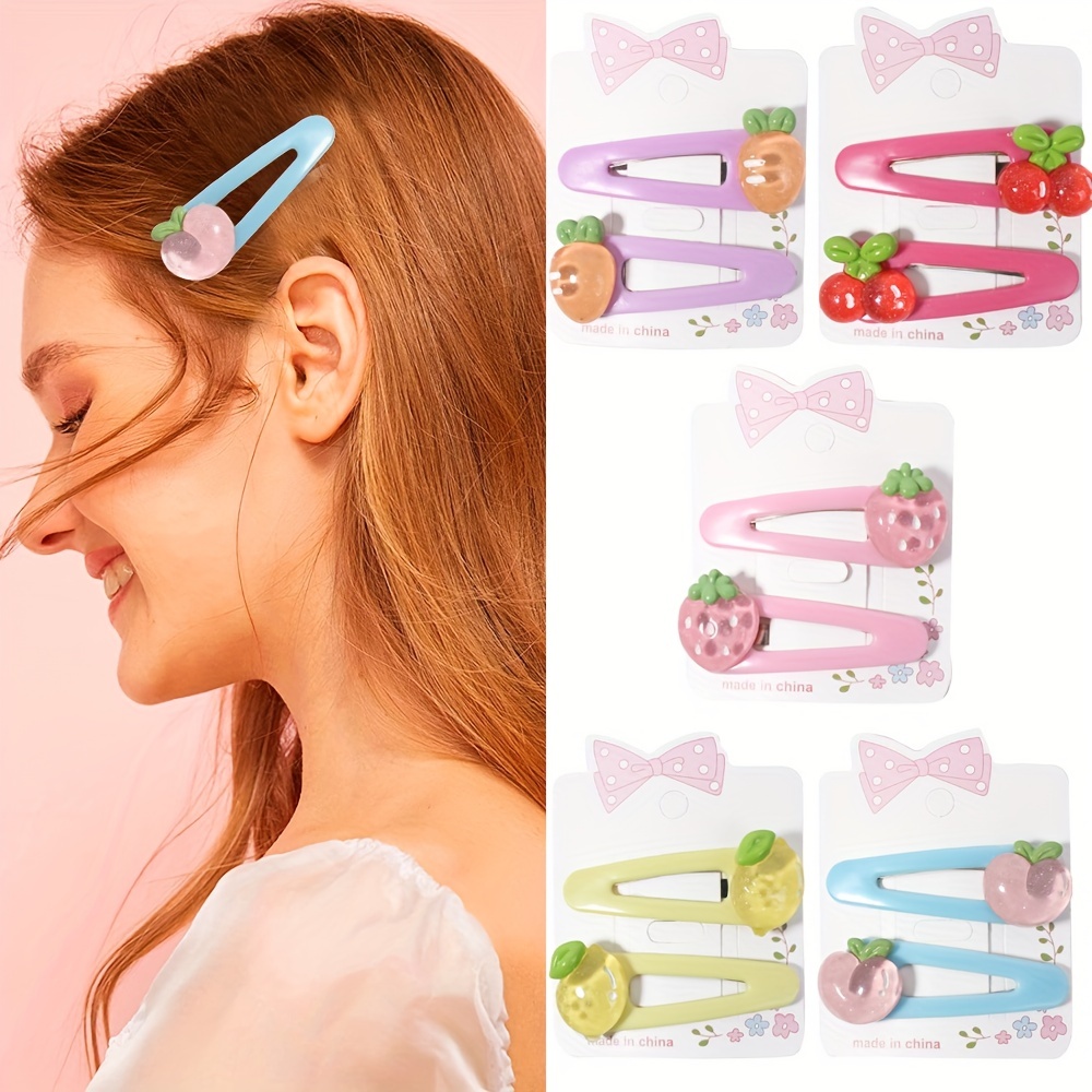 CreativeButterflyXOX Pastel Sweets Hair Clips, Mini Food Sweeties Hair Clips, Deserts Hair Clips, Candy Hair Clips, Kawaii Hair Clips