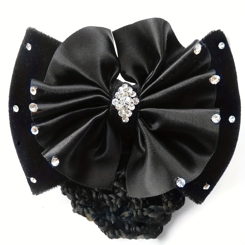 French Clip & Rhinestone Bow Vintage Barrette