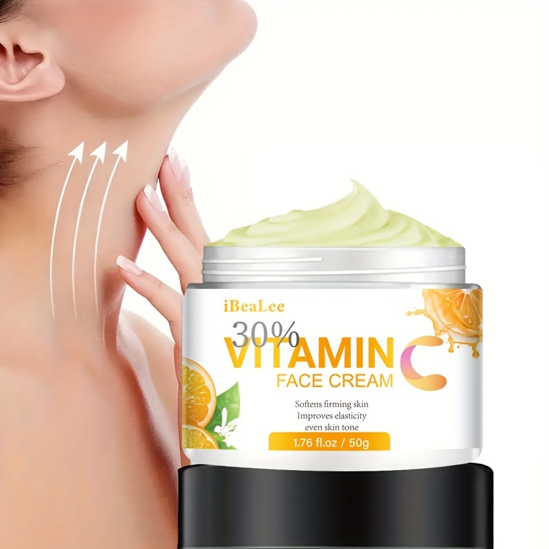 

Vitamin C Cream Glucan Firming Cream – Hydrating Liposomal Face Cream For Women & Men – Fast & Deep Cellular Absorption – Facial Moisturizer Calms Irritated Skin, 1.76 Fl.oz