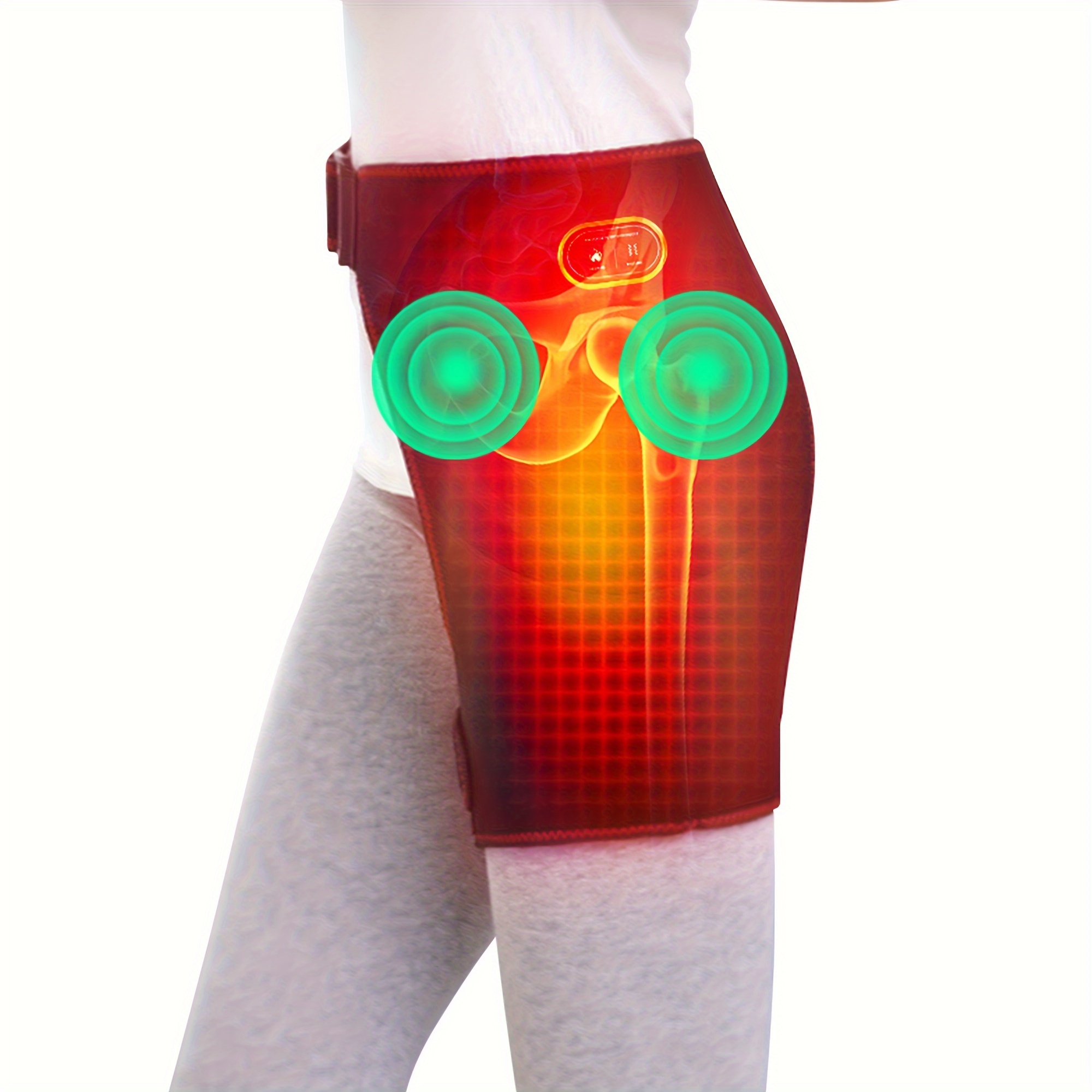Comfytemp Hip Heating Pad for Hip Pain Relief - Heating Pad for Hip Support  Brace/Sciatica Pain Relief Brace, Lower Back/Thigh/Waist Support Brace