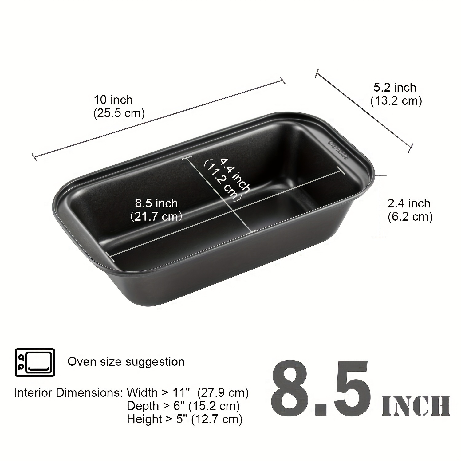 CHEFMADE 4pcs Non Stick Baking Tray,  15x10.5x0.7in/10x5.2x2.4in/9x1.2in/9x9x1.8Inch, Carbon Steel Baking Pan  Mold For Baking Pizza, Bread, Pie In The