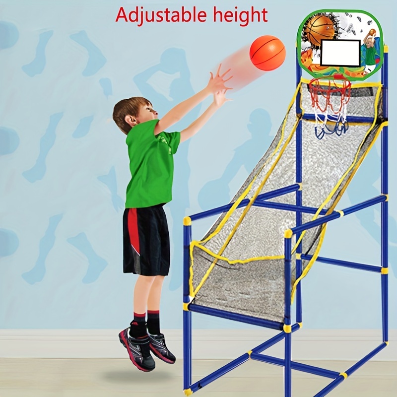 ZNCMRR Indoor Mini Basketball Hoop with 3 Balls, 16 x 12 Basketball Hoop  for Door Mini Basketball Game for Kids Basketball Hoop Indoors Set,  Complete with All Accessories