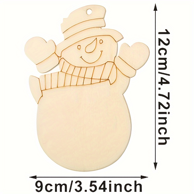 1 Set Children Snowman Sticker Painting Art Hand Craft Gift, 10pcs