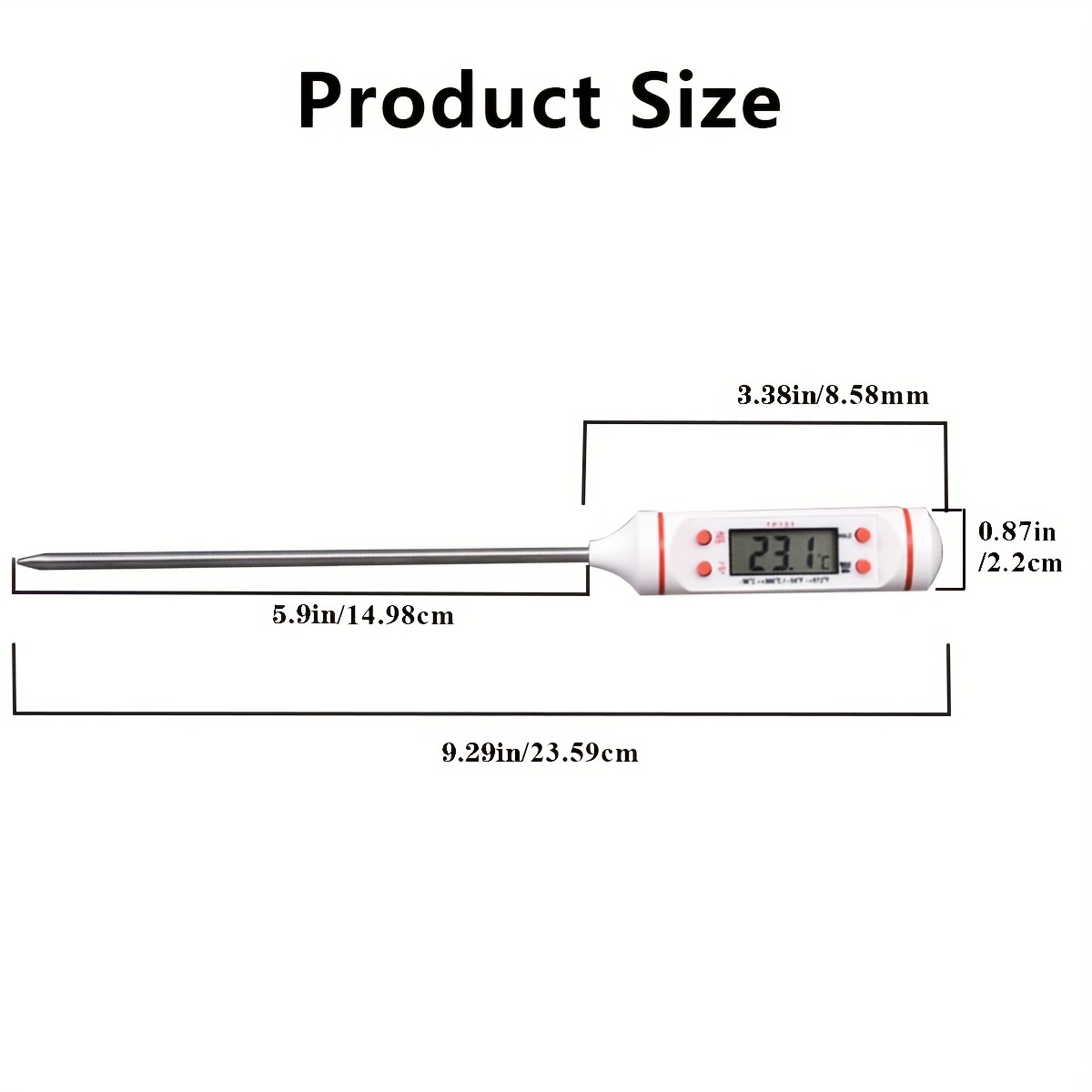 Tp01 Food Baking Digital Thermometer Instant Read Meat Thermometer