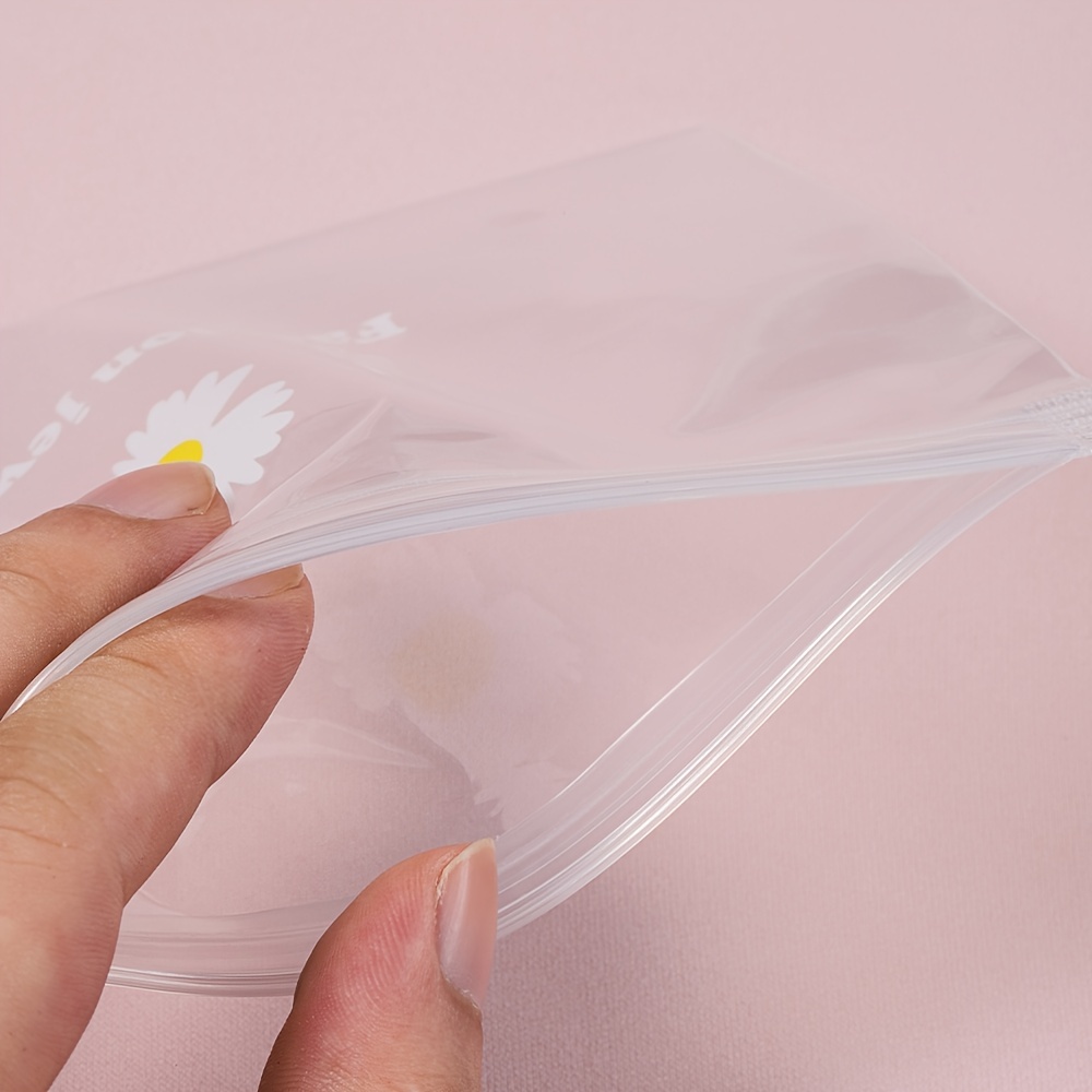 Small Daisy Transparent Plastic Bag Pretty Mini Mixed - Temu