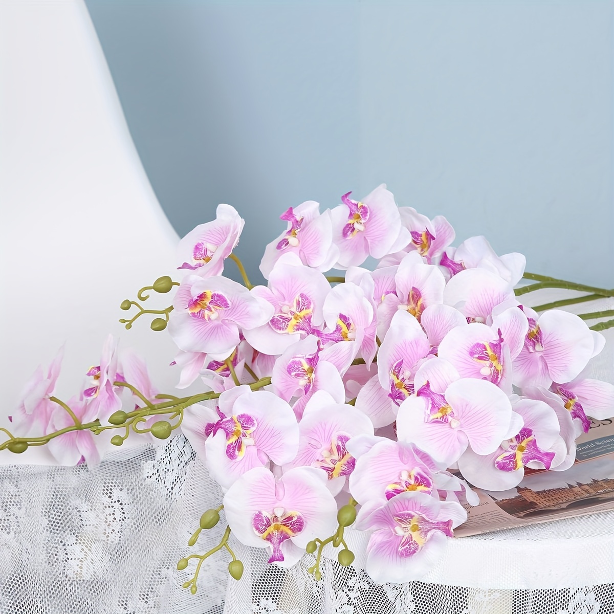 Composizione orchidee finte