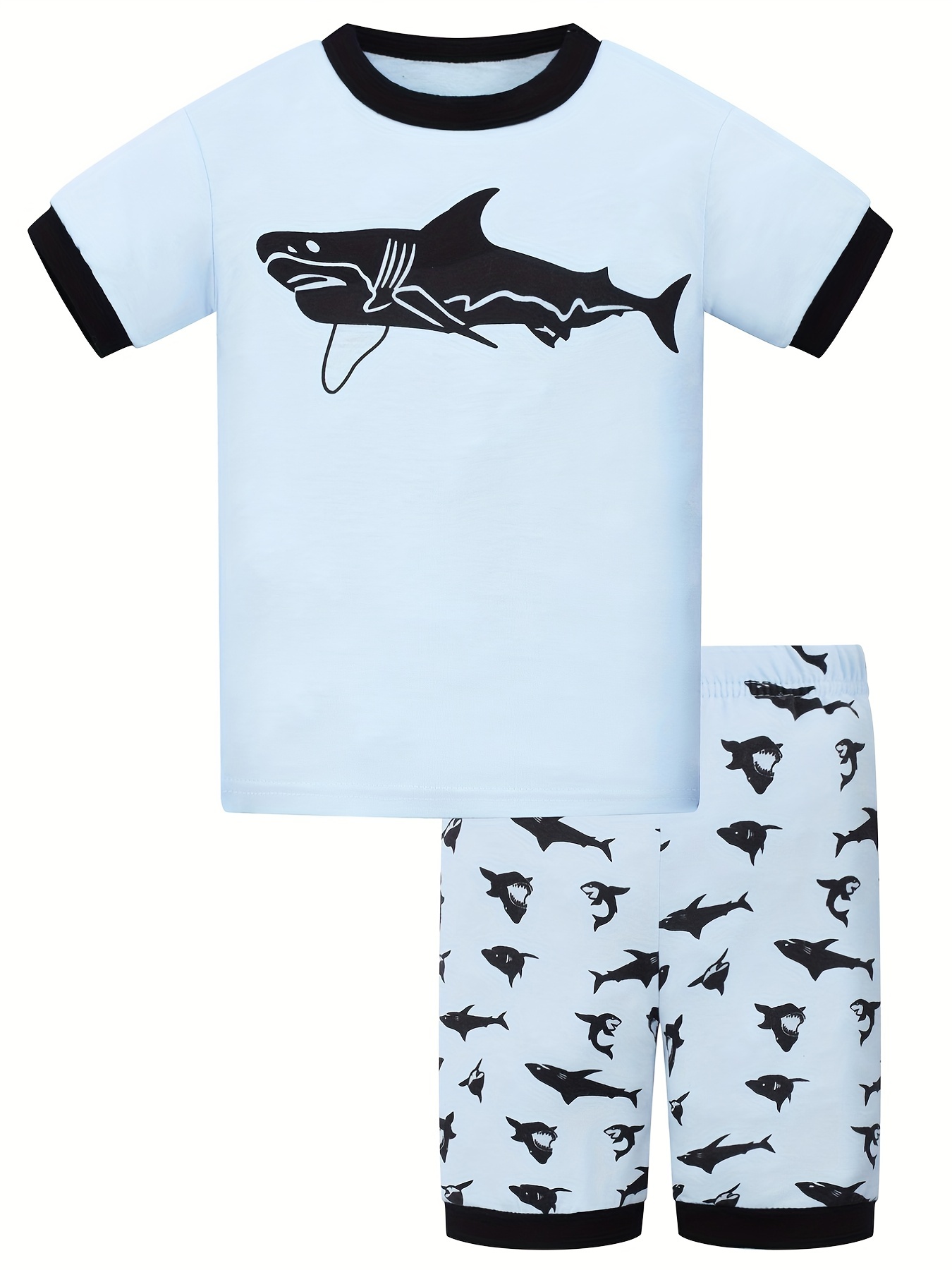 Pijamas de tiburón feroz, Pijama de una pieza de dibujos animados