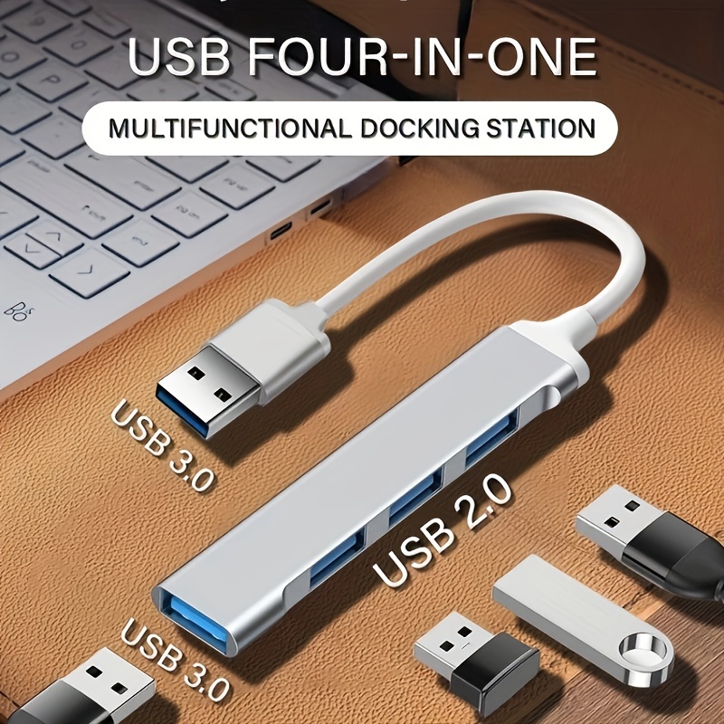 Adaptateur USB 2.0 HUB 7 ports, extenseur Multiple haute vitesse LED  marche/arrêt, interrupteur d'alimentation, accessoires de câbles  d'ordinateur de bureau - AliExpress