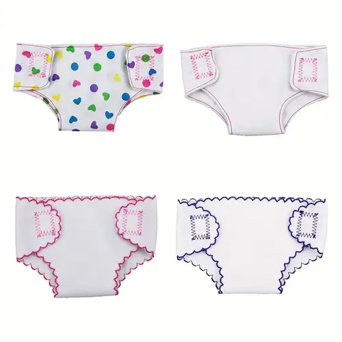 Doll Clothes Underpants Cartoon Pattern Printing For 18 inch Girl's  American & 43 Cm Baby New Born Doll,Our Generation Underwear