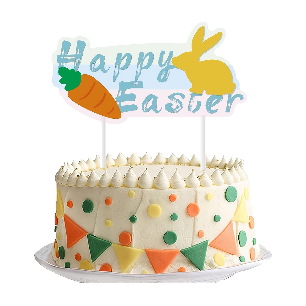 Bunny Birthday Cake Topper Personalised - Etsy Denmark