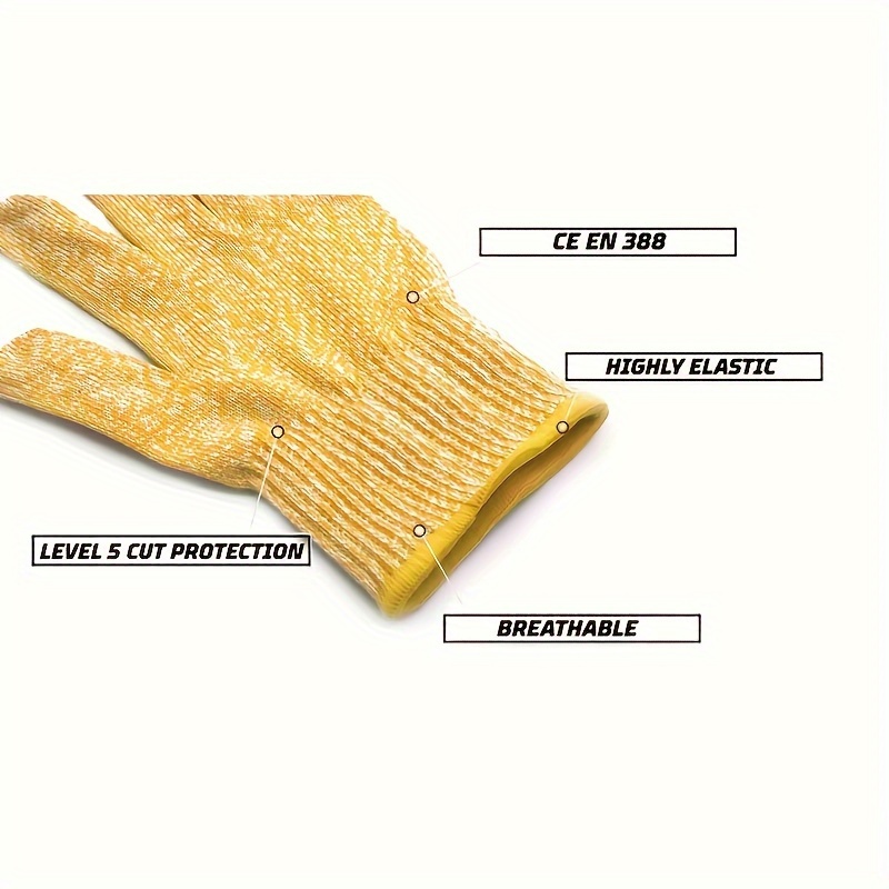 CUT-RESISTANT KEVLAR GLOVES (PROTECTION LEVEL 5)