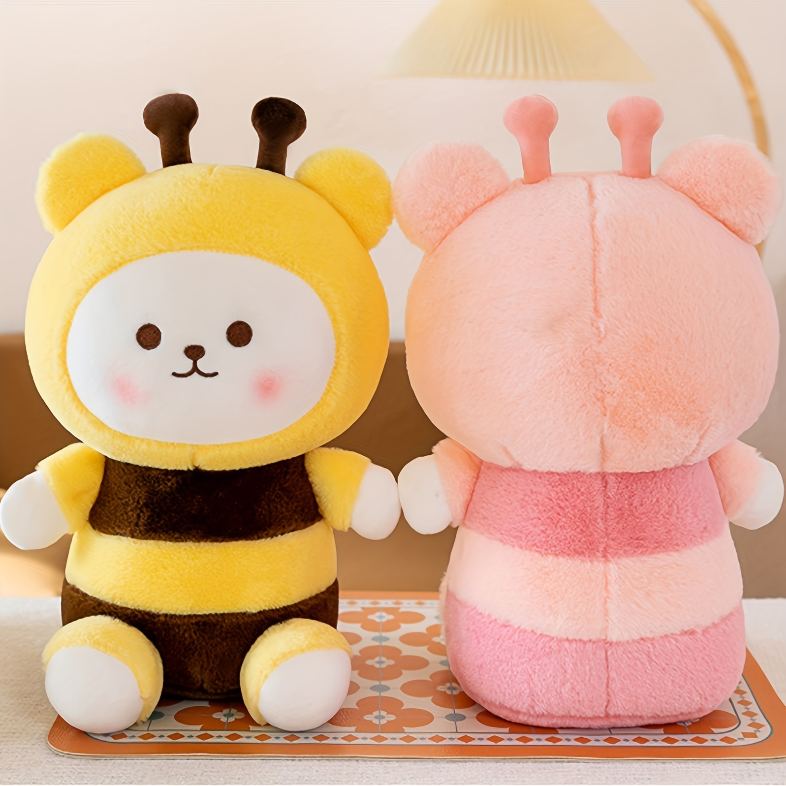 Bee Plush Toys Bee Plush Animals Soft Dolls Cute Honey Honey - Temu