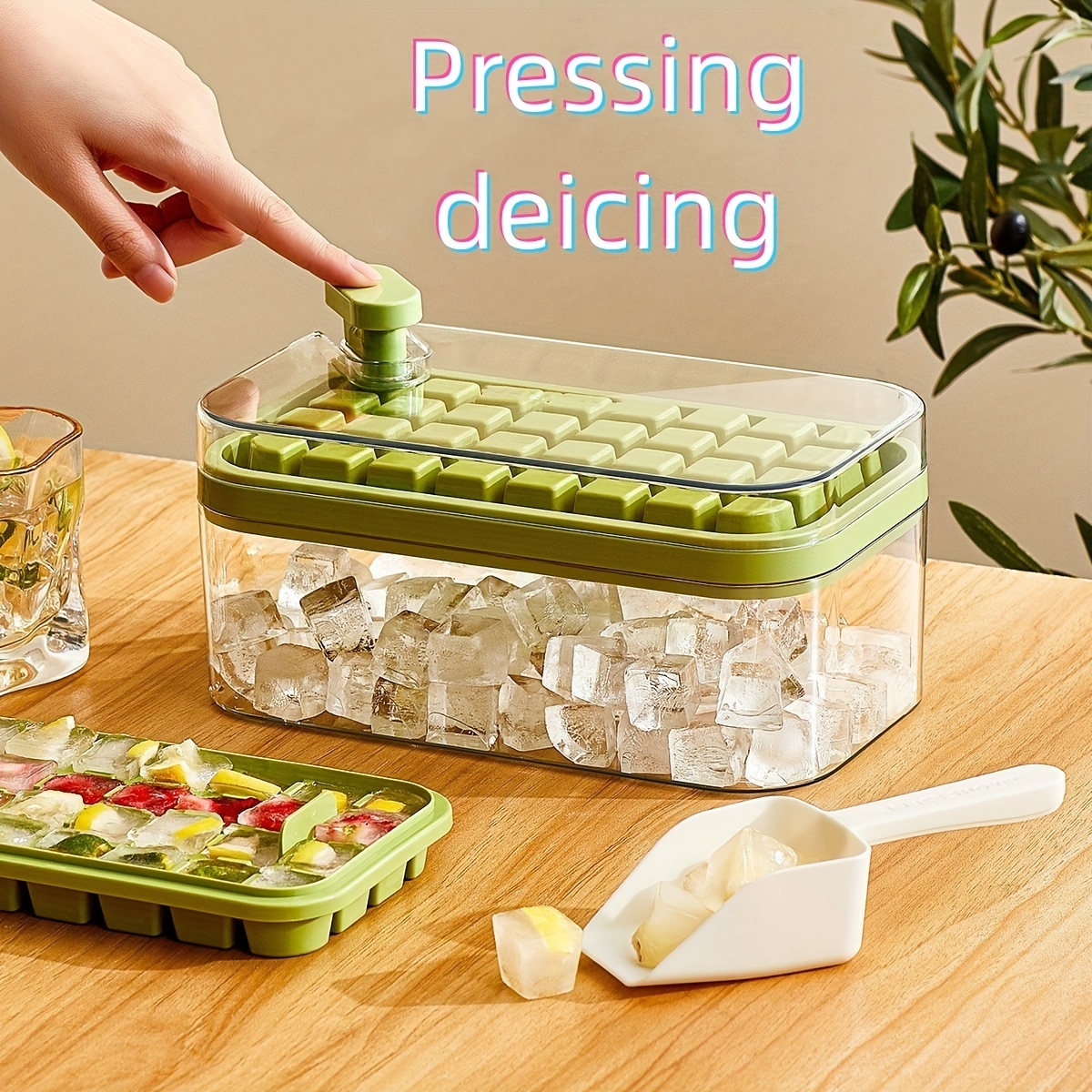 Ice Cube Trays With Lids Small Ice Cube Molds For Freezer - Temu