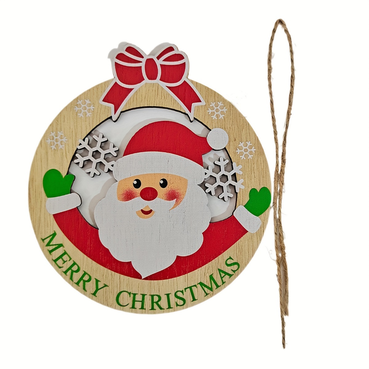 Christmas Tree Decorations Santa Claus Snowman - Temu