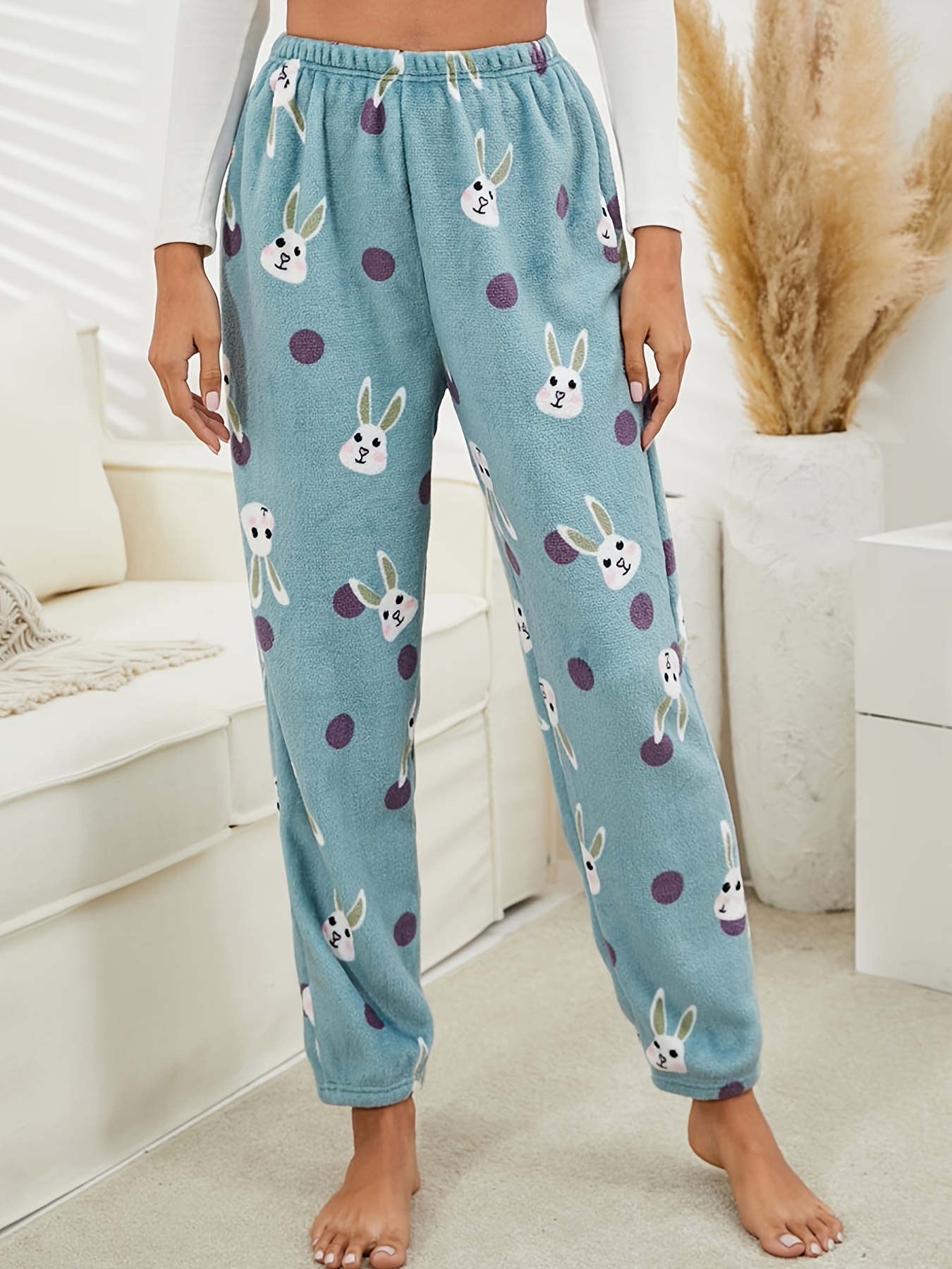 Fuzzy PJ Pants, Plush Lounge Pants