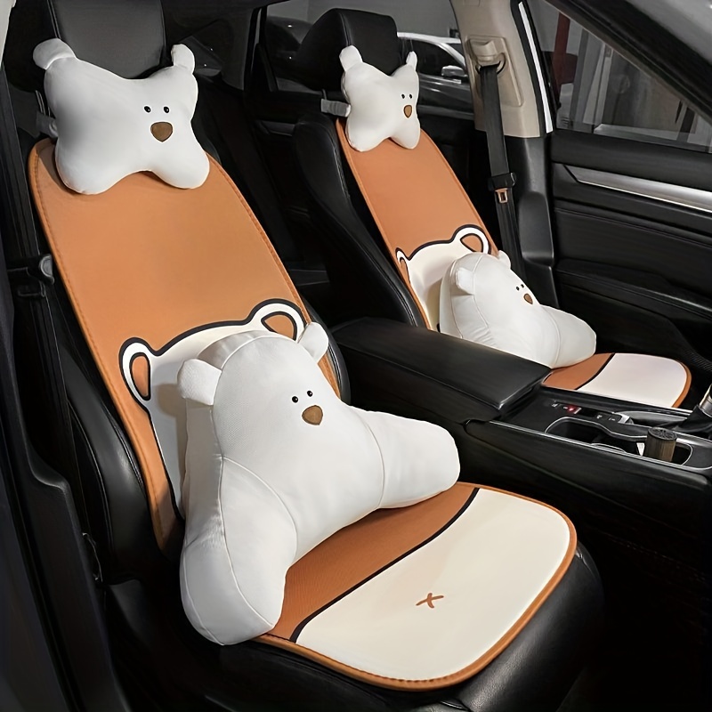 卸売 13 Pcs Cushions of Deluxe Beige Temu PU Covers, Leather Canada Cushion   Protector 5-Seats Shipping Full Set For Users Universal Car Mats Seat  Cover New