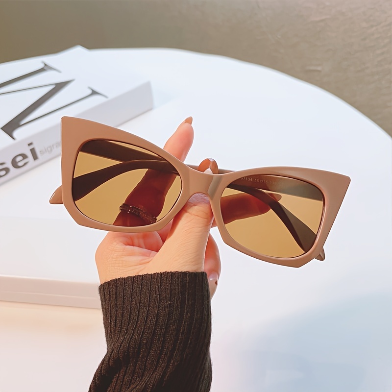 Gafas de sol de ojo de gato vintage para mujer, lentes de sol de