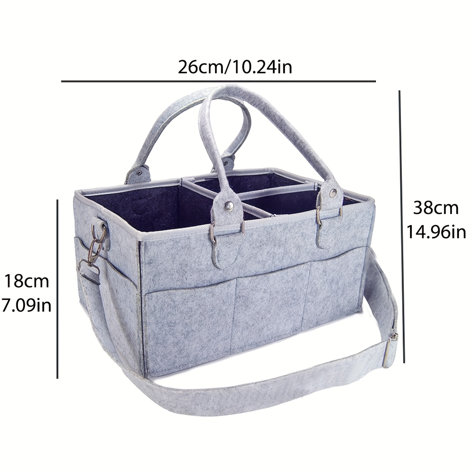 Diaper Organizer, Felt Diaper Bag Organizer, Diaper Storage Box