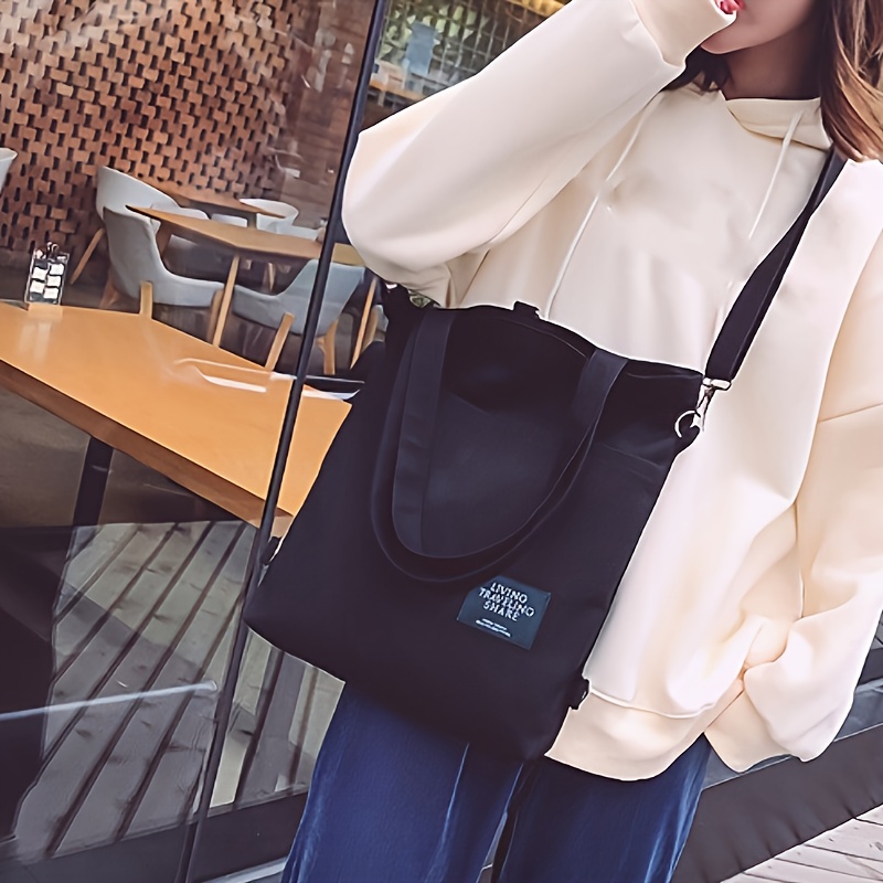 Women Men Messenger Bag Canvas Crossbody Bag Korean : kpopita