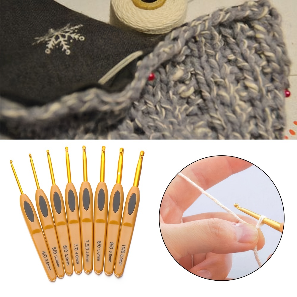 Handmade Crochet Hooks Aluminum Knitting Needles Weave Diy - Temu Luxembourg