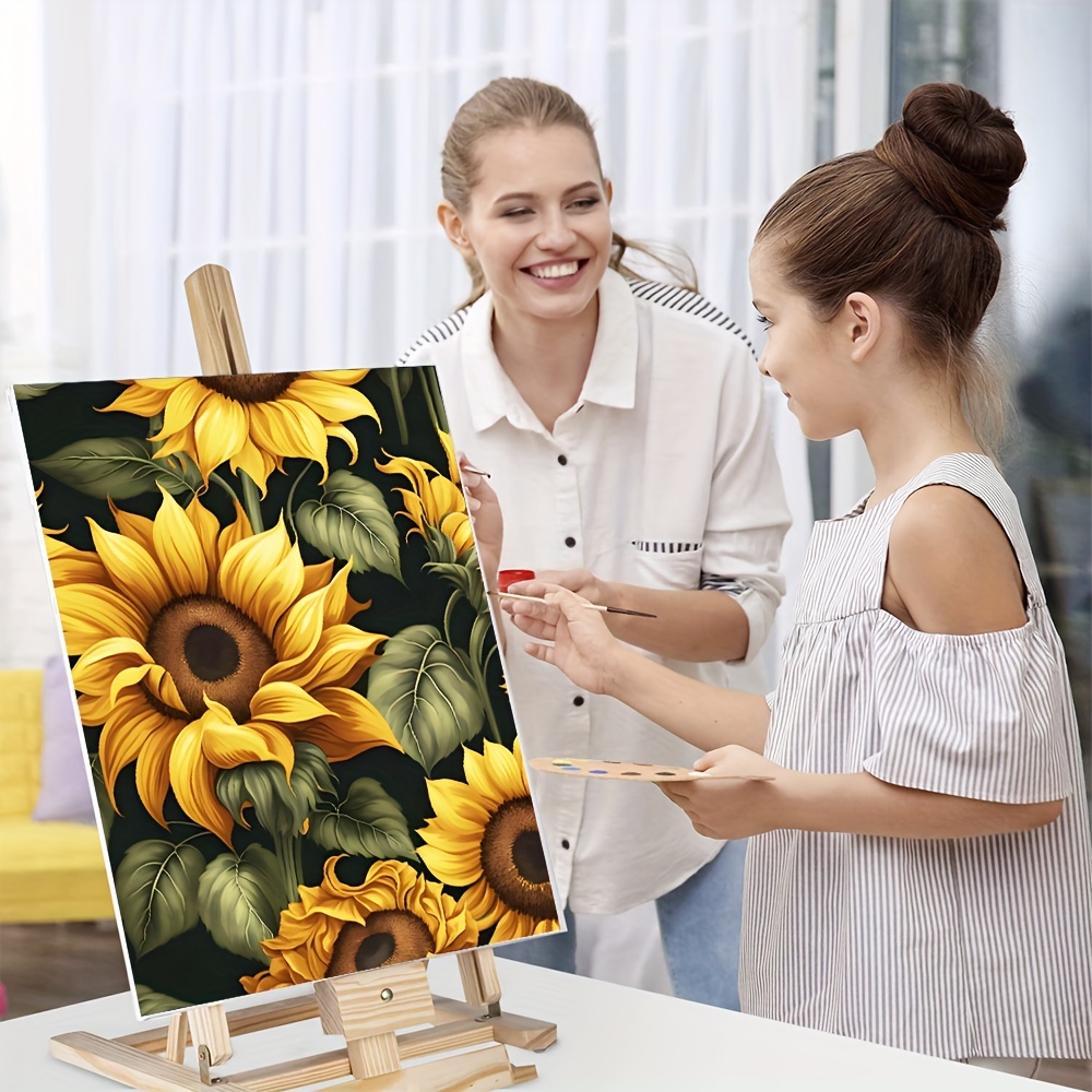Flowers And Plants At Sunset Paint By Number For Adults - Temu