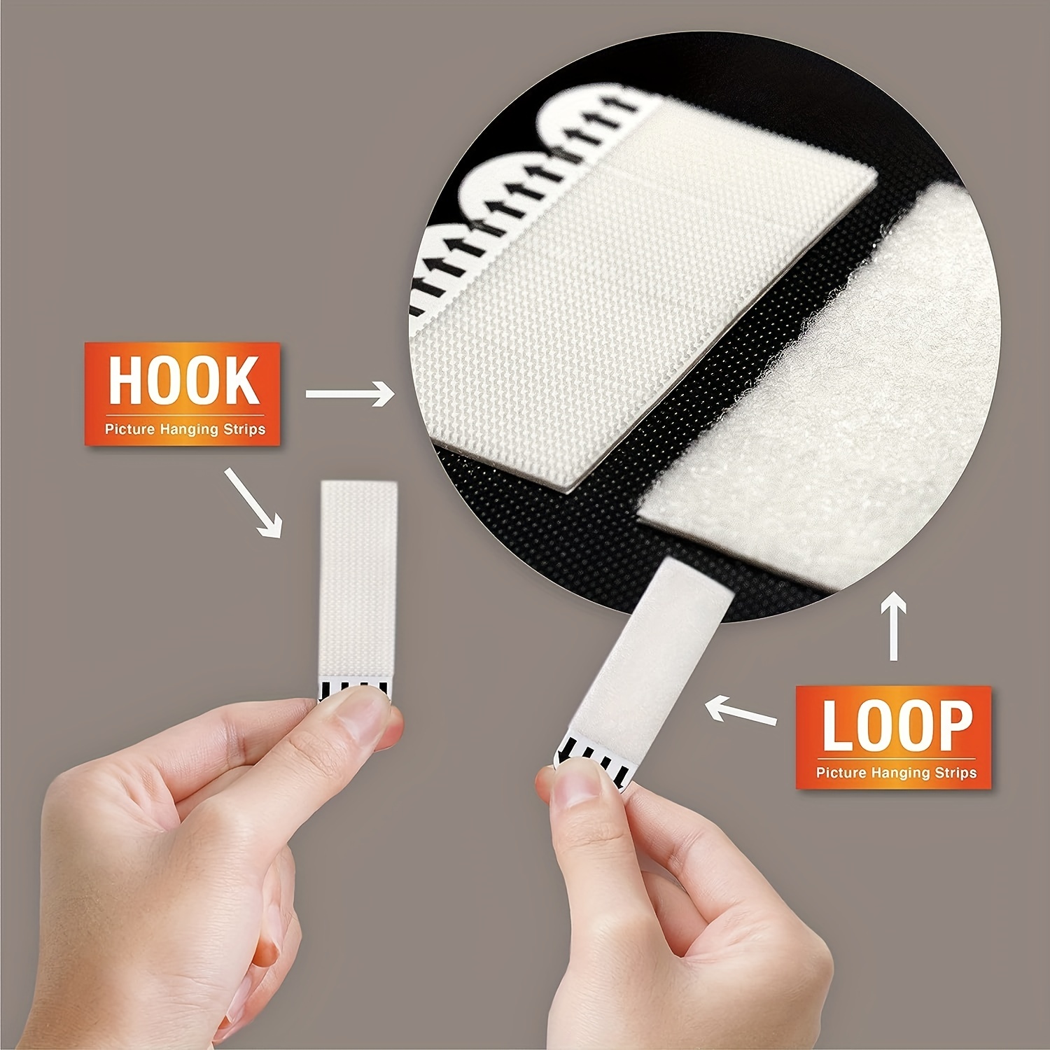 Large Picture Hanging Strips Heavy Duty Hook And Loop Strips 56pcs