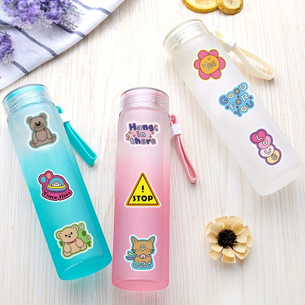 Cute Water Bottles Aesthetic, Kawaii Japanese Snack Bear Water Flask  Vacuum Bottle