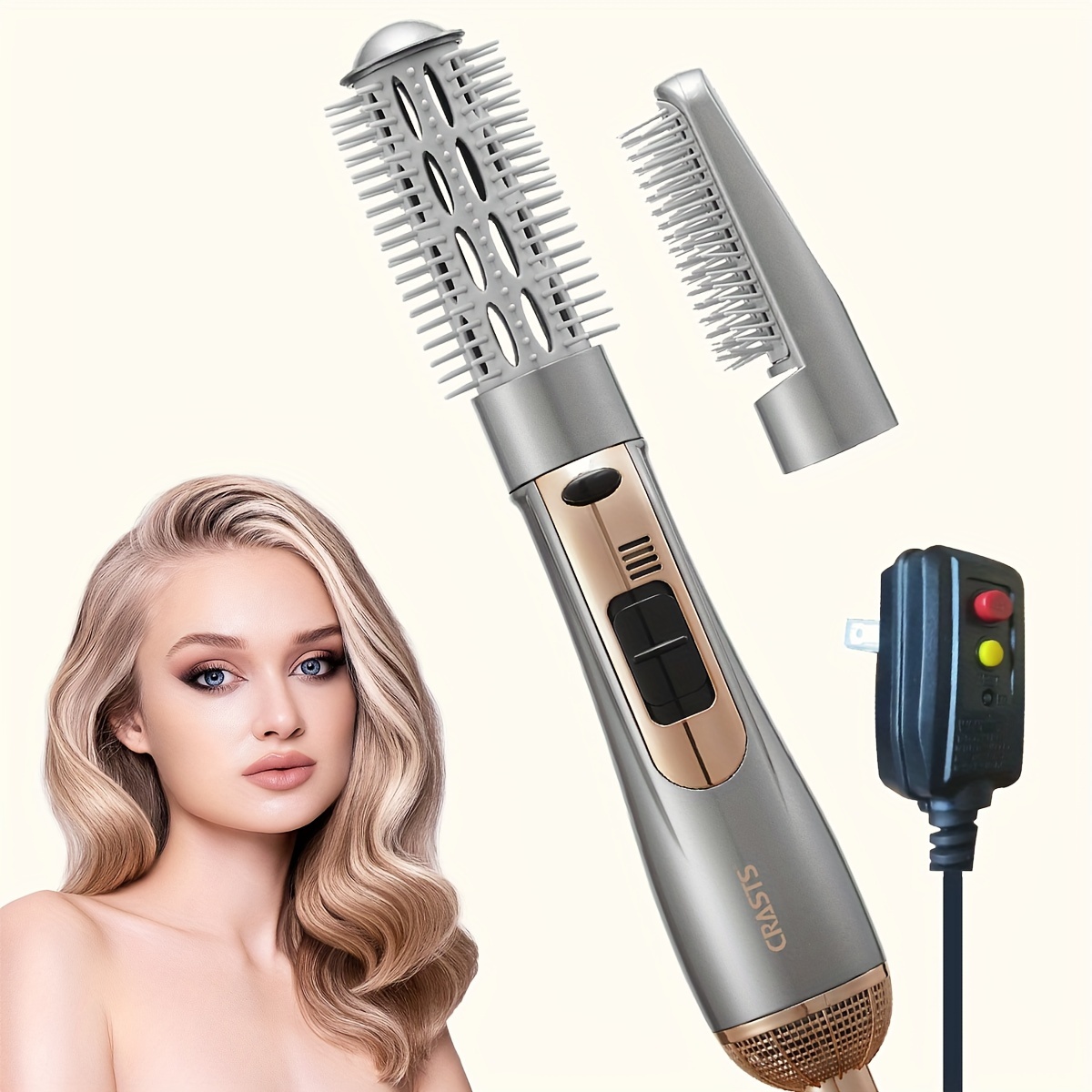 hair dryer brush hot air brush 2 in 1 blowing and straightening hair comb hair styling dryer brush holiday gift for women