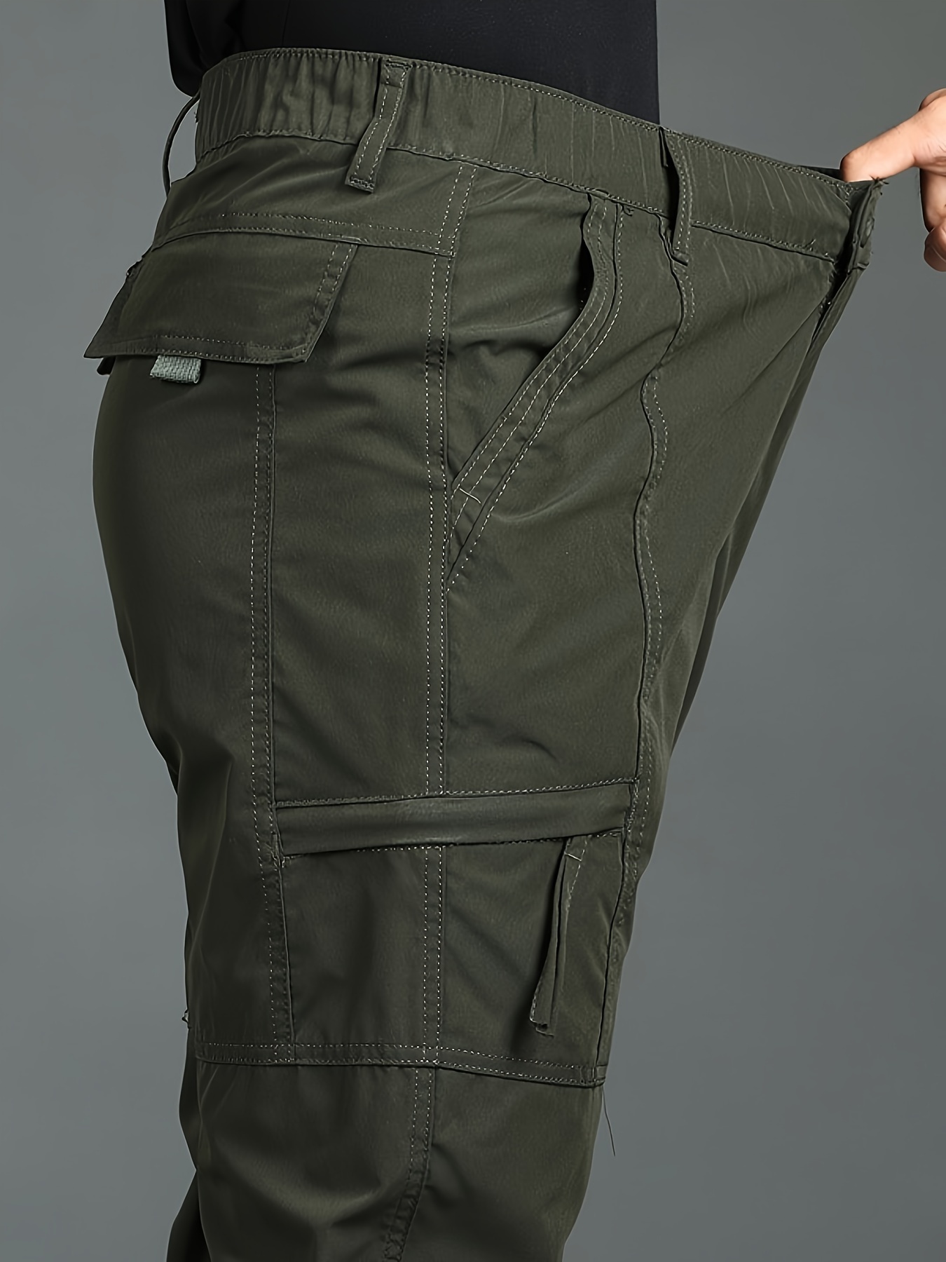 Men's Slim Straight Cargo Pants, Men's Bottoms