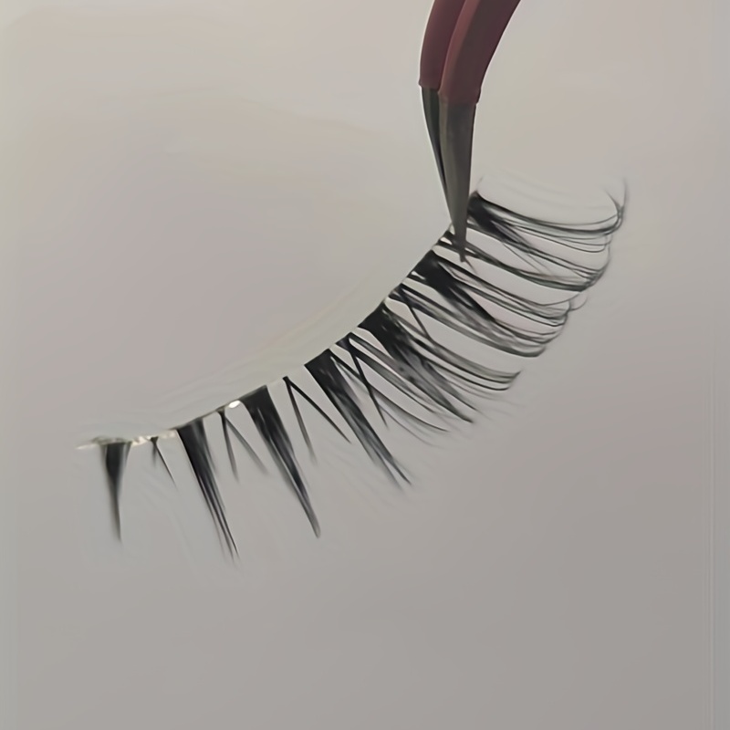 5 Pairs Fluffy Cat Eye Lashes D Curl Winged End Eyelashes
