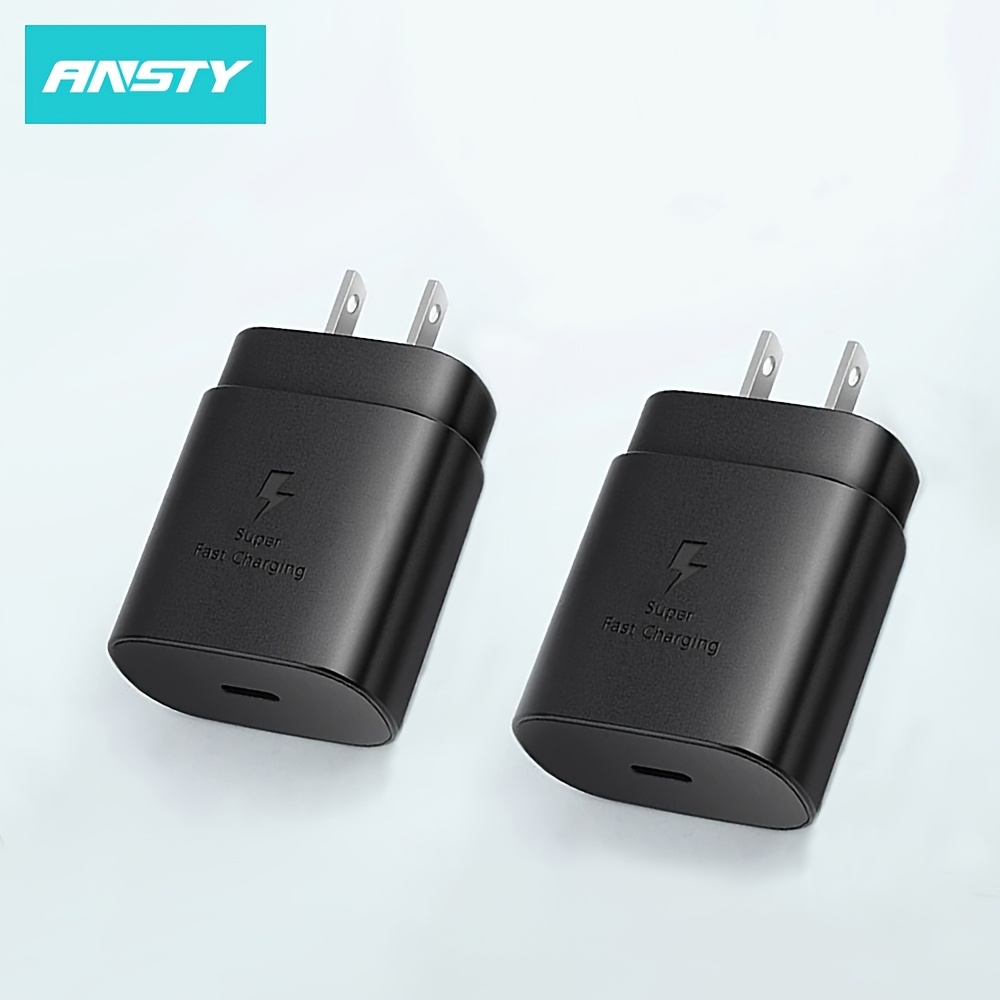 2pcs PD25W Fast Quick Charger US Standard - Samsung, Google, Huawei, Xiaomi, iPhone