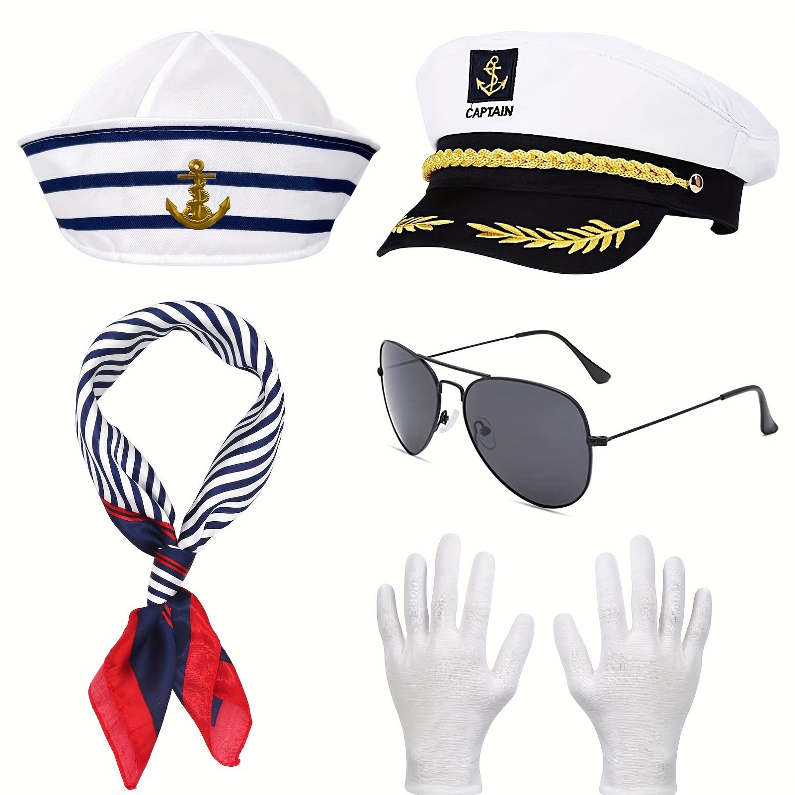 Sailor hat and deals scarf fancy dress