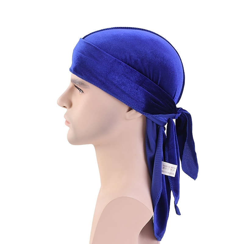 1pc Men's Velvet Durag Pirate Hat