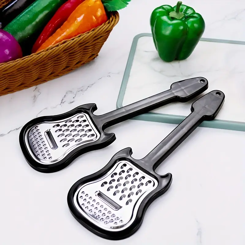 Cheese Grater,Stainless Steel Multifunctional Guitar Cheese Grater