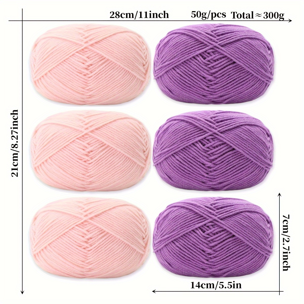 Soft Medium Weight Acrylic Yarn 