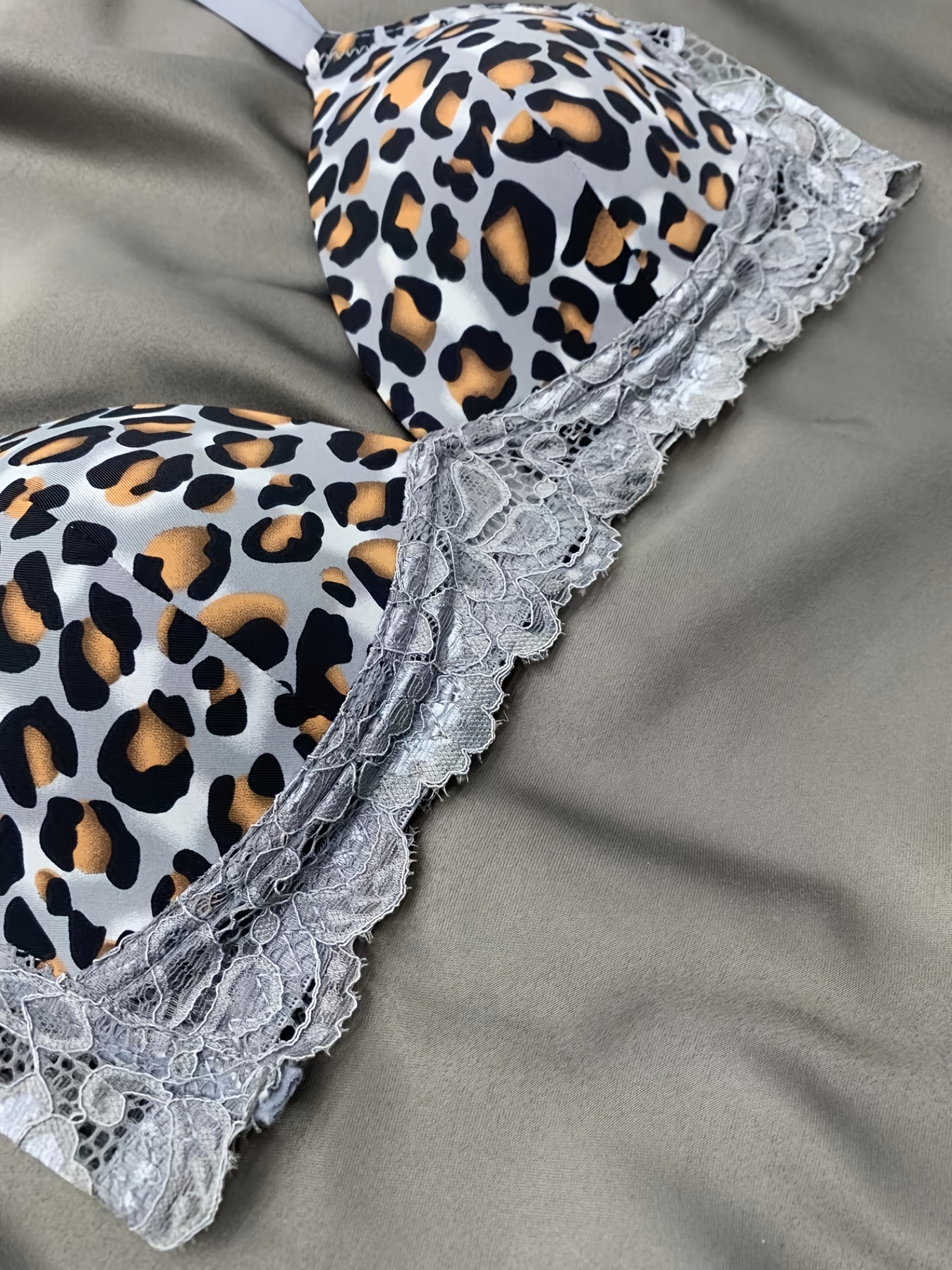 Best Deal for Women Lace Bra Set Underwear Leopard Print Push Up