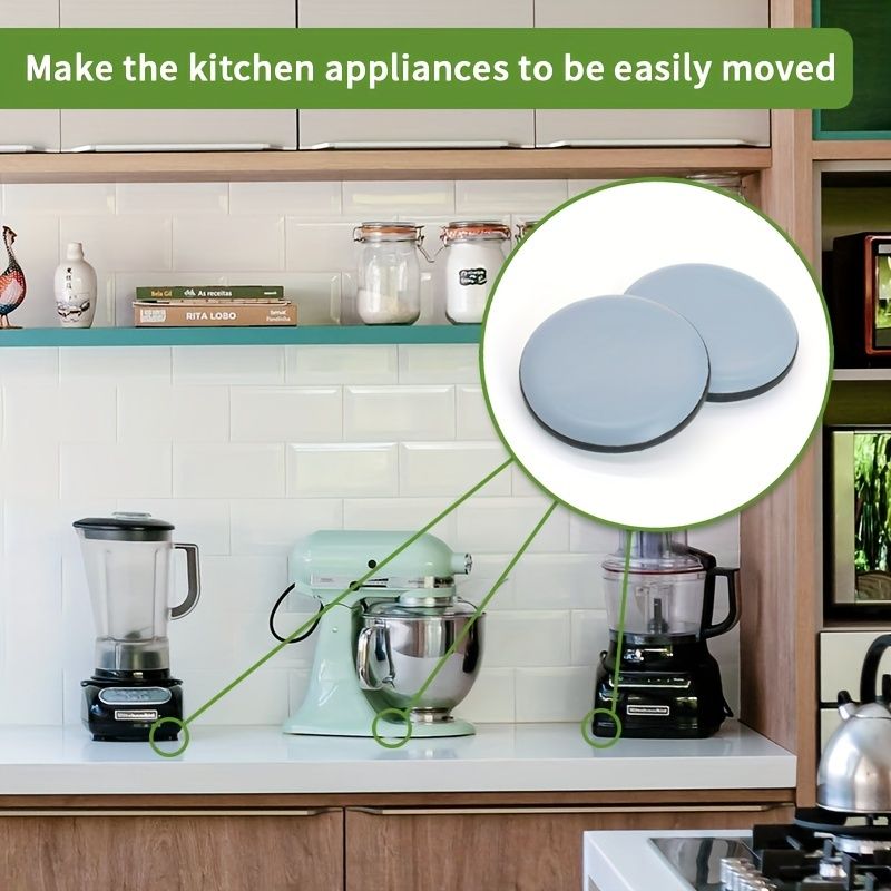 Appliance Sliders for Kitchen Appliances 20PCS Self Adhesive Small  Appliance Slider Countertop Easy to Move and Save Space for Countertop  Kitchen