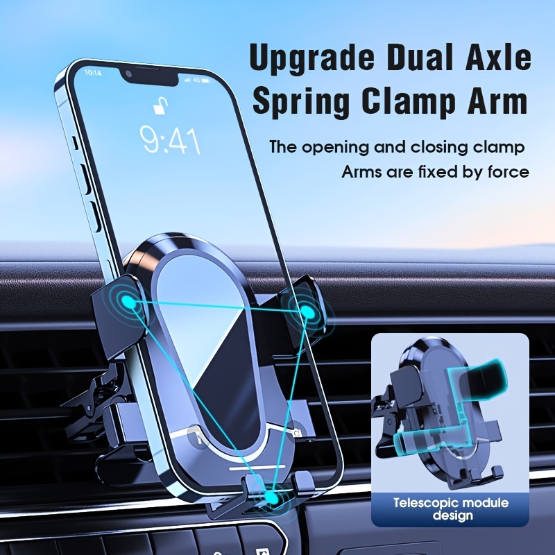 Car Vent Phone Mount Car Holder Upgraded Metal Hook Air Vent - Temu