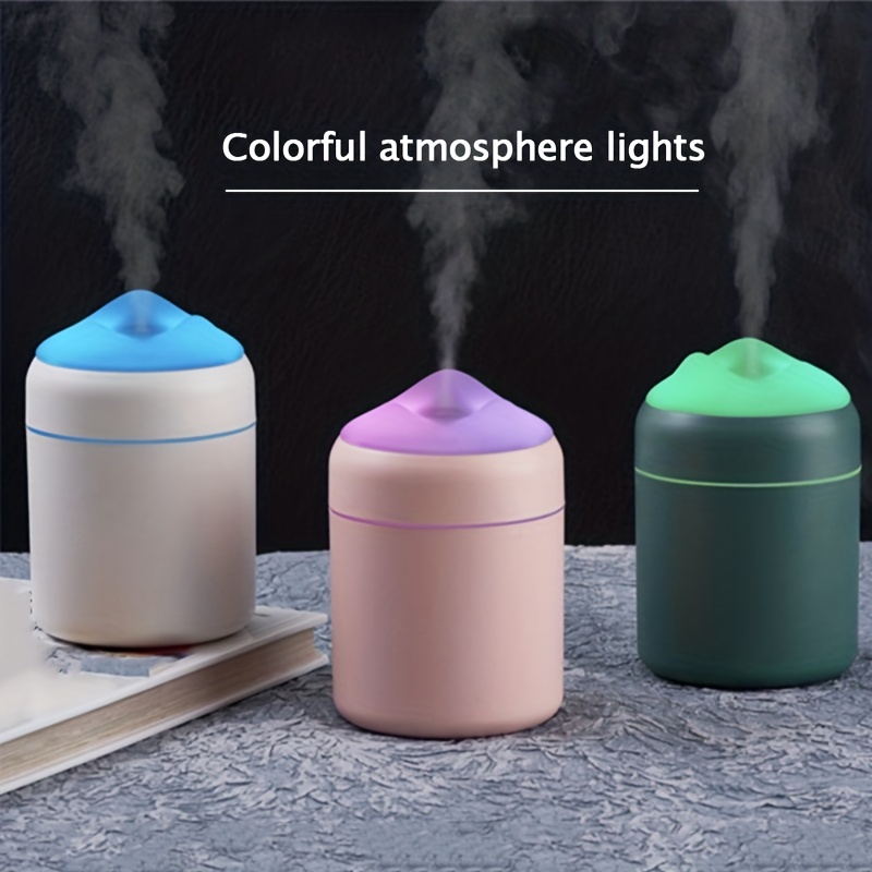 Portable Colorful Light H2o Spray Mist Dazzle Cup Humidifier - Temu