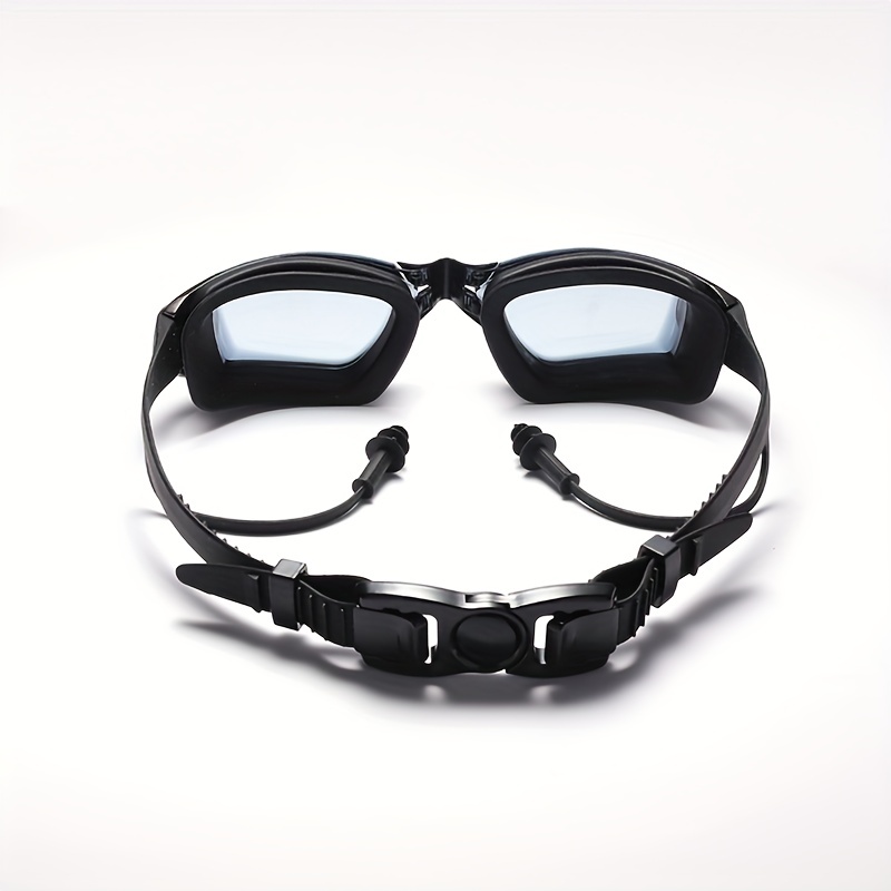 Gafas de natación profesionales para hombres y mujeres, tapones para los  oídos, impermeables, antivaho para adultos, gafas de natación (color negro