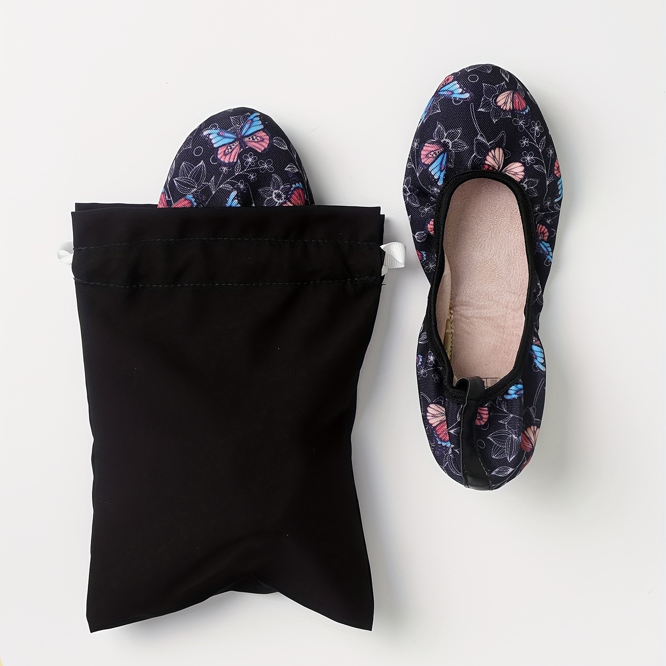 Women's Butterfly Pattern Ballet Shoes Lightweight Soft Sole Shoes