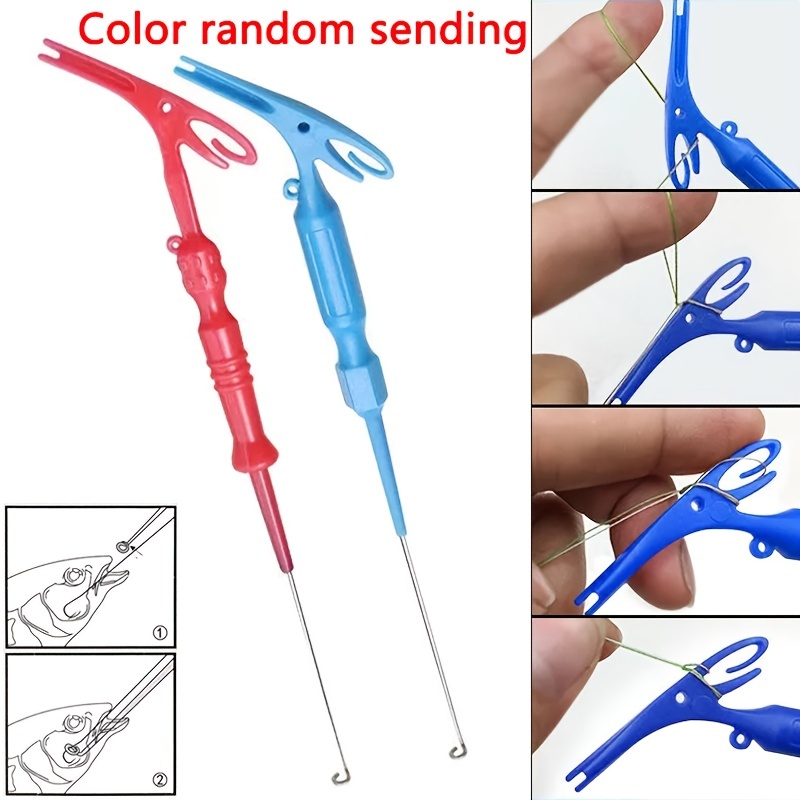 1pc Fishing Knot Tying Tool - 3-in-1 Extractor, Hook Remover, and Loop Knot  Tyer - Quick and Easy to Use - Random Color