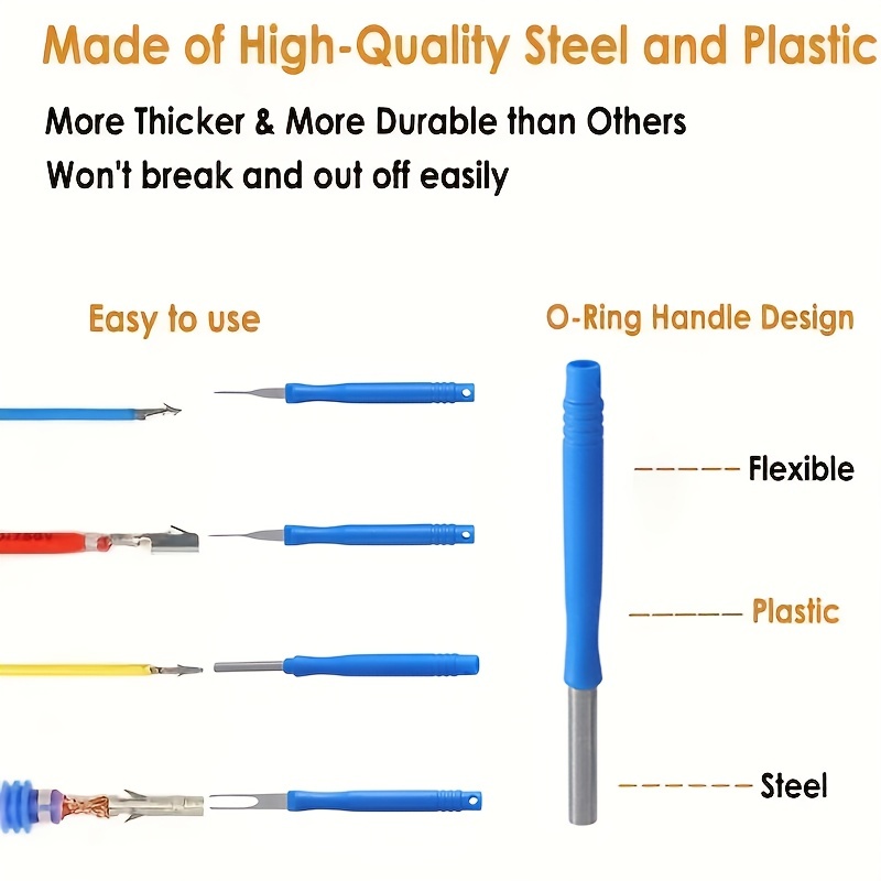 8 Outil De Retrait De Borne De Faisceau De Câbles Automobile À Poignée  Bleue Aiguille De Retrait/poussée D'aiguille Extracteur D'aiguille De  Réparation Automobile Autre Maintenance - Temu Belgium