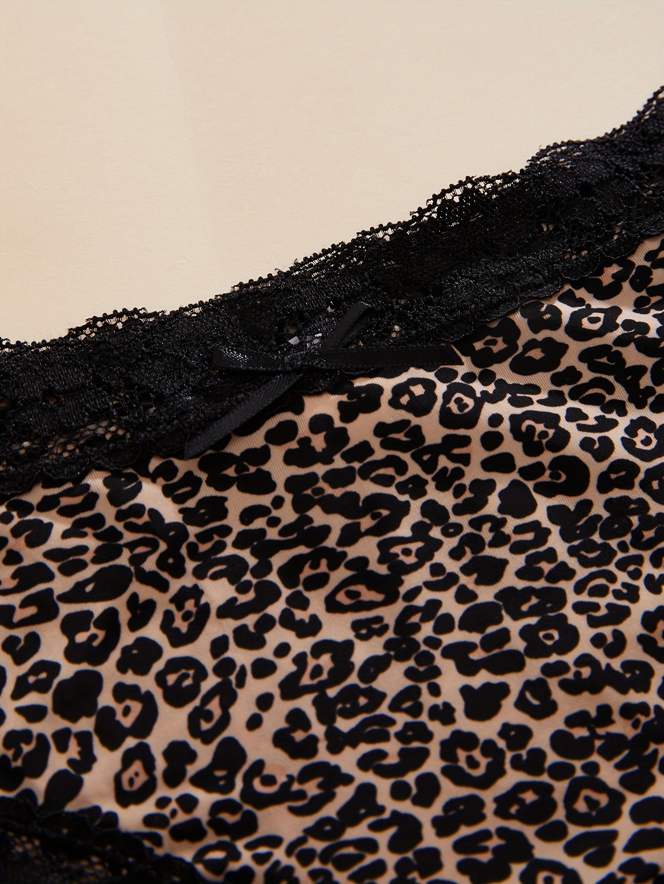 Leopard Cheetah print Blace Lace Panties Underwear Lingerie