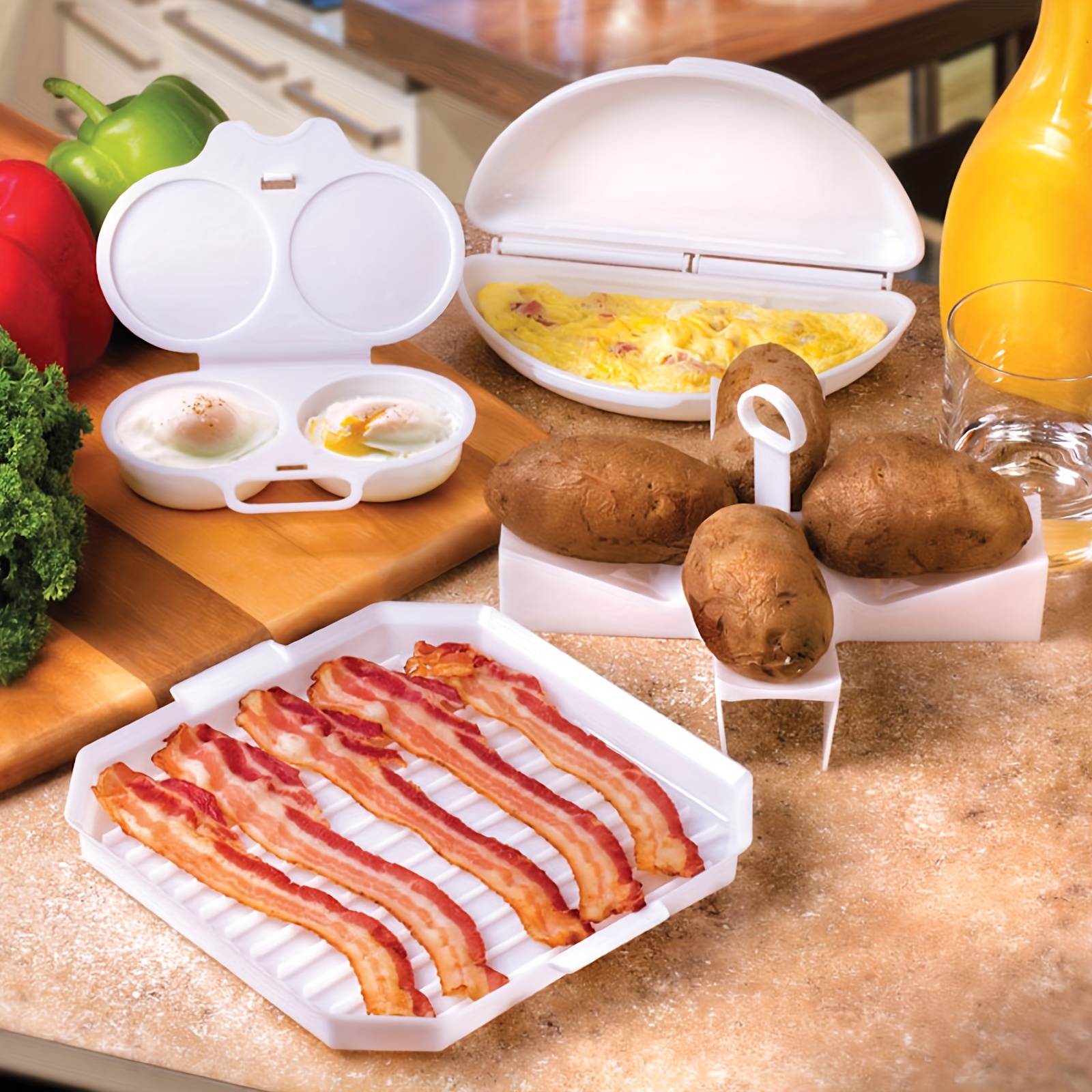 Microwave Omelet Maker - Egg Omelette Maker Tray, Egg Cooker