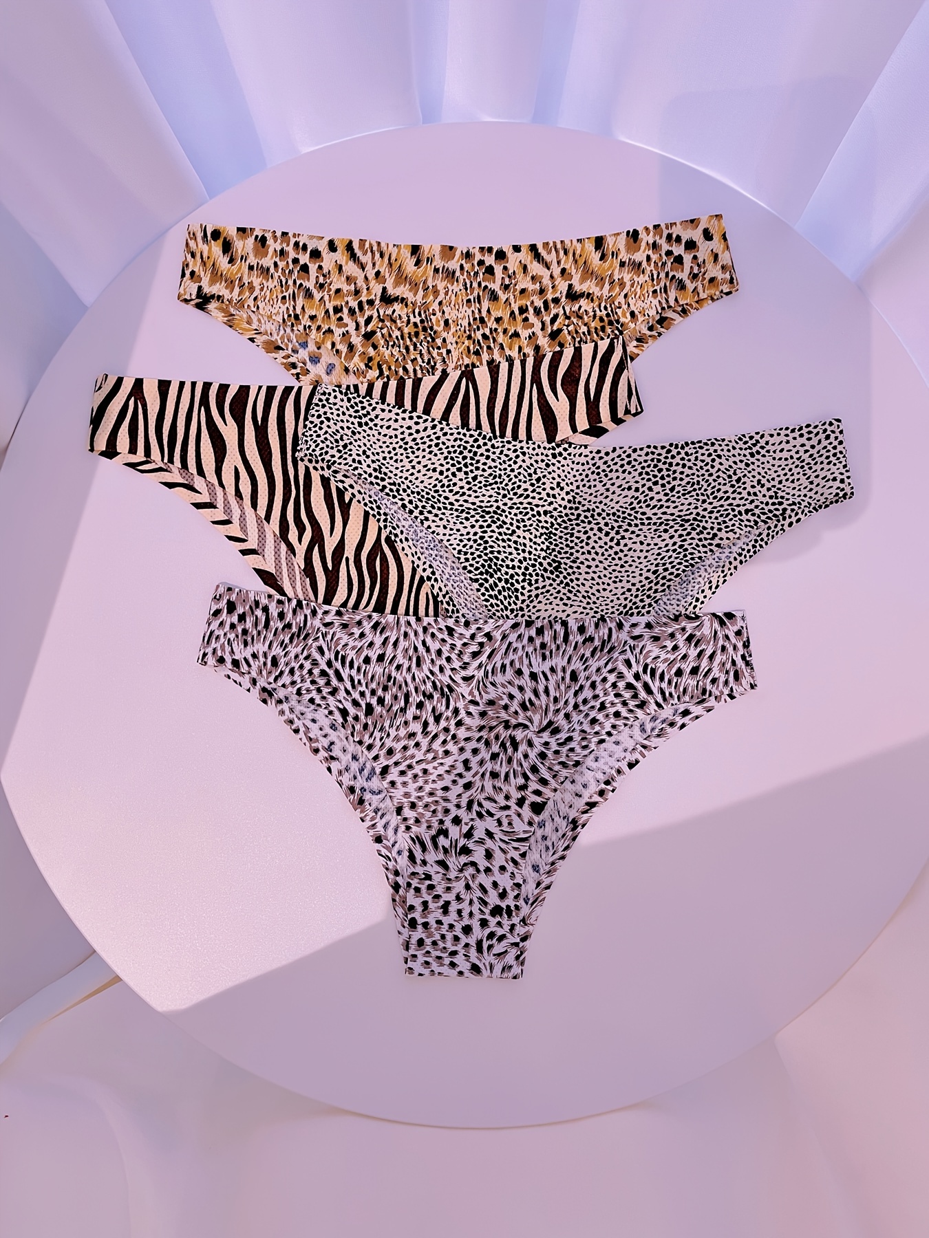 1pc/Lot Leopard Seamless Plus Size Women's Underwear