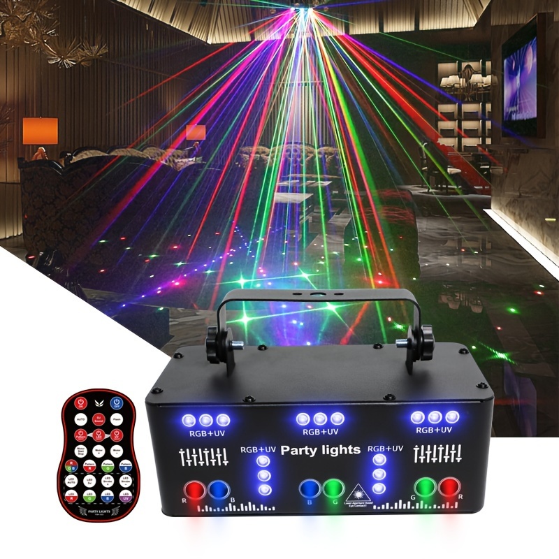 6 Eyes Fully RGB Laser for Stage DJ Club Disco Lighting Event Show Moving  Head