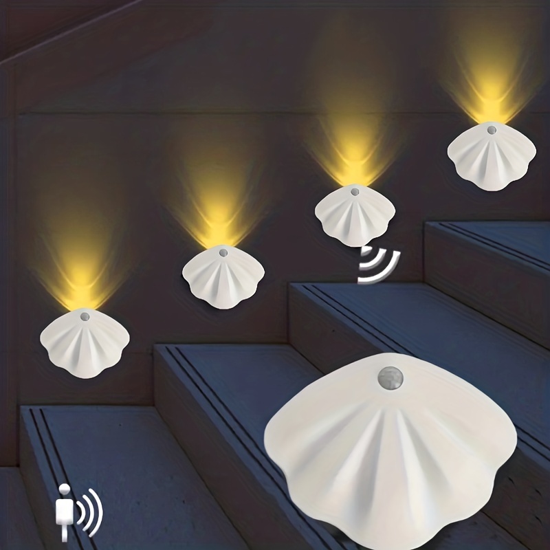 Luz Sensor Movimiento Recargable Usb Tipo C Dormitorio Mural - Temu