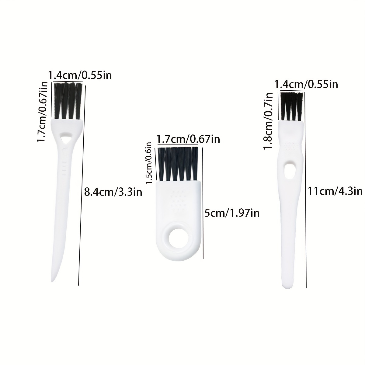 6pcs Dust Removal Brush, Soft Bristle Mini Brush, Miniature Corner Cleaning  Brush, Suitable For Bottles, Ceramic Tile Lines, Razors, Keyboards, Window