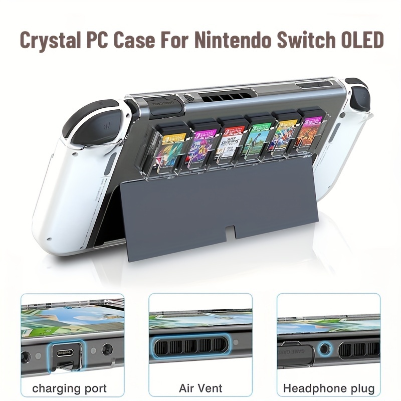 Custodia trasparente brillante Compatibile con Nintendo Switch Lite
